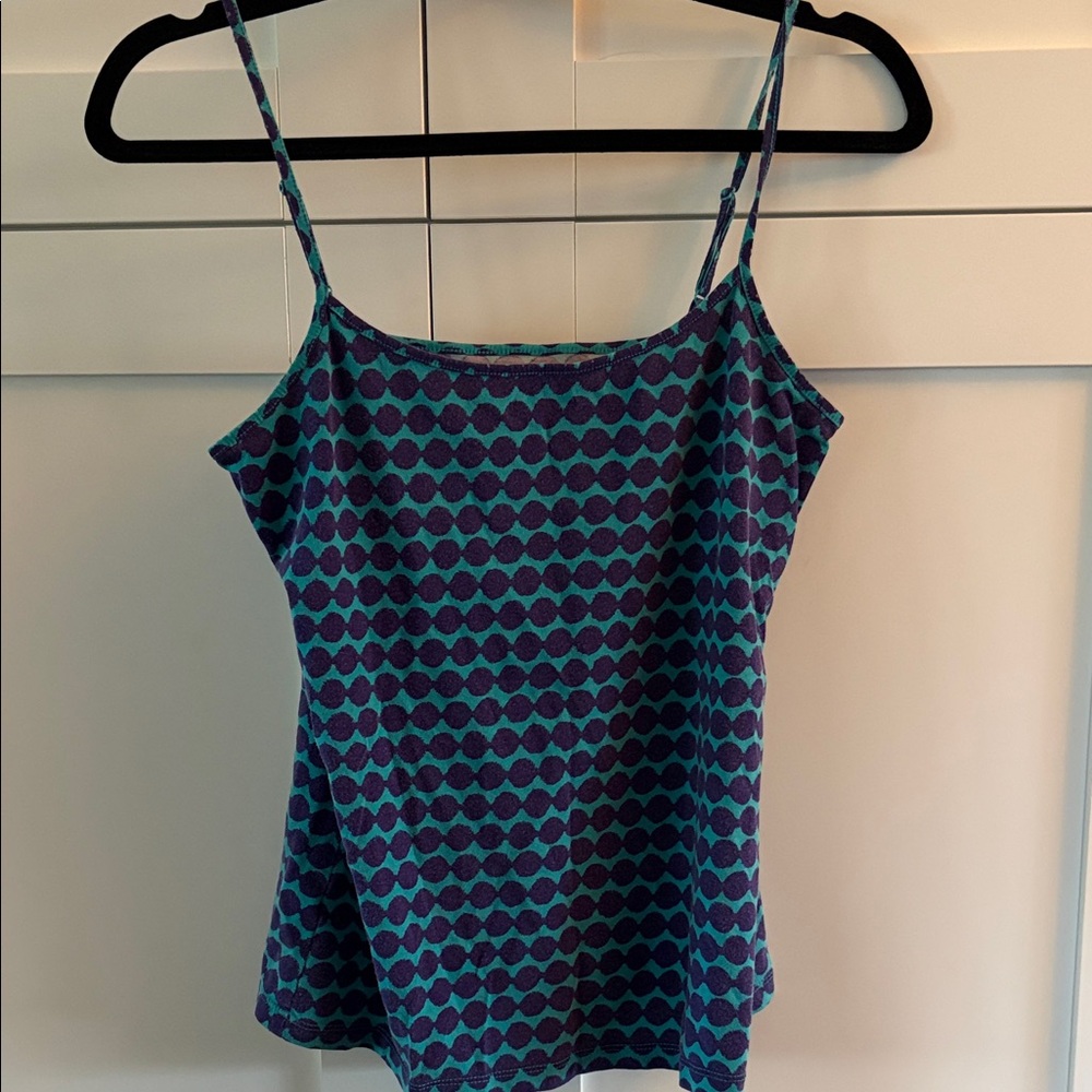 LOFT Teal and Navy Camisole